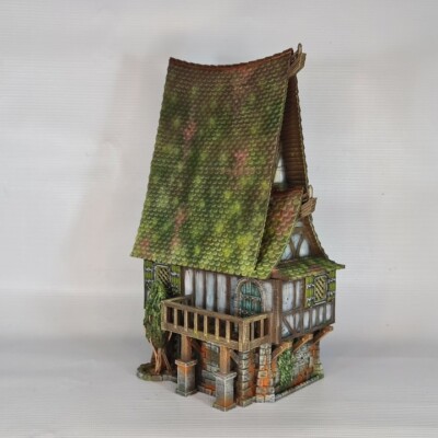 3d printed Fantasy house 28mm DnD Miniatures, Tabletop, RPG, War Game