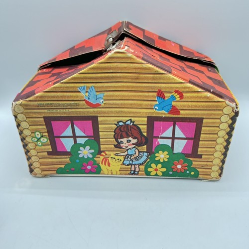 Vintage 1967 Mattel Liddle Kiddles Kabin Vinyl House Play set Carrying Case - Picture 5 of 10