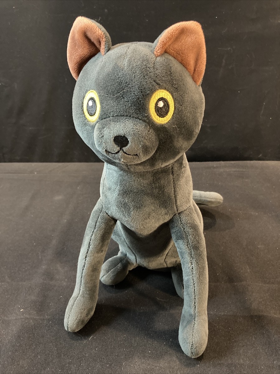 Denis Daily Sir Meows A Lot Plush Black Cat Toy Missing Yellow Necktie 12