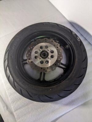 KAWASAKI F-0633 FRONT WHEEL 12XMT2.5 & 100/90-12 49J TIRE FOR Z125
