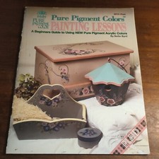PURE PIGMENT COLORS PAINTING LESSONS By Bette Byrd Folk Art painting book plaid