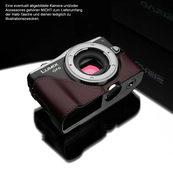 GARIZ Camera Case Leather Case for PANASONIC Lumix DMC-GF6 / XS