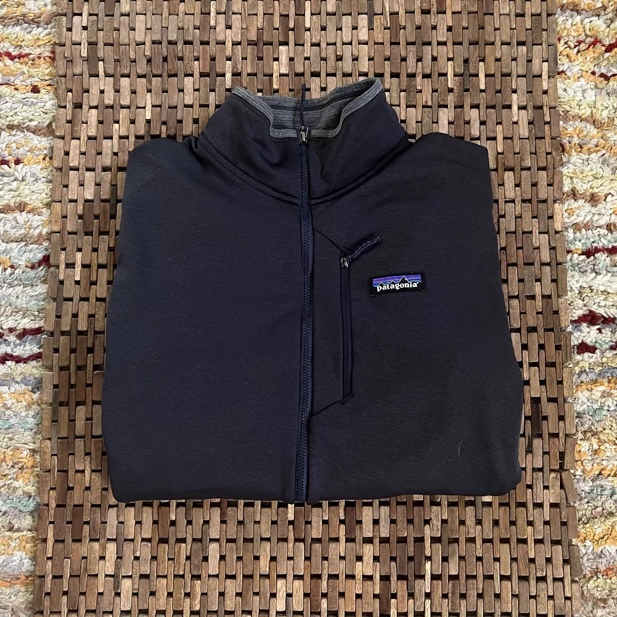 Patagonia R1 Daily Regulator Full Zip Fleece Base Layer Forge Grey Men Medium M
