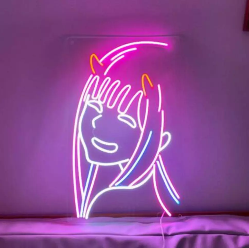 Anime light up online sign
