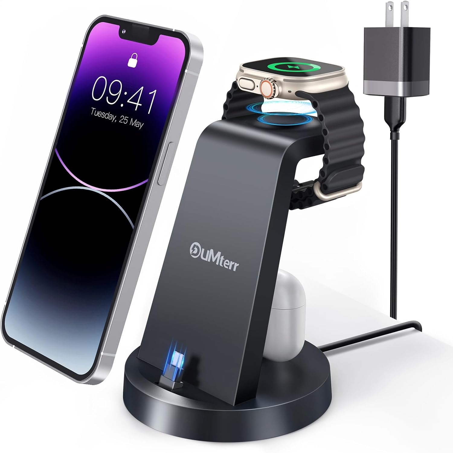 3-in-1 Fast Charging Station Dock for iPhone & Multiple Devices  -image