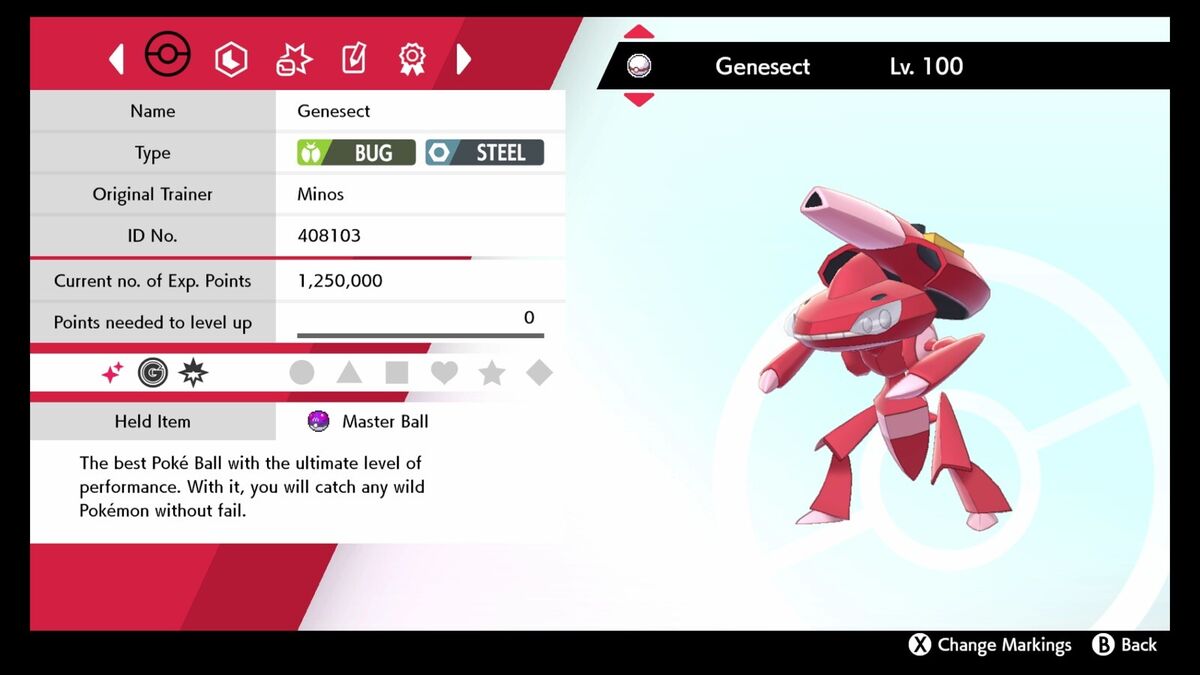 Pokemon Sword and Shield // GENESECT 6IV Events 2 (Instant Download) 