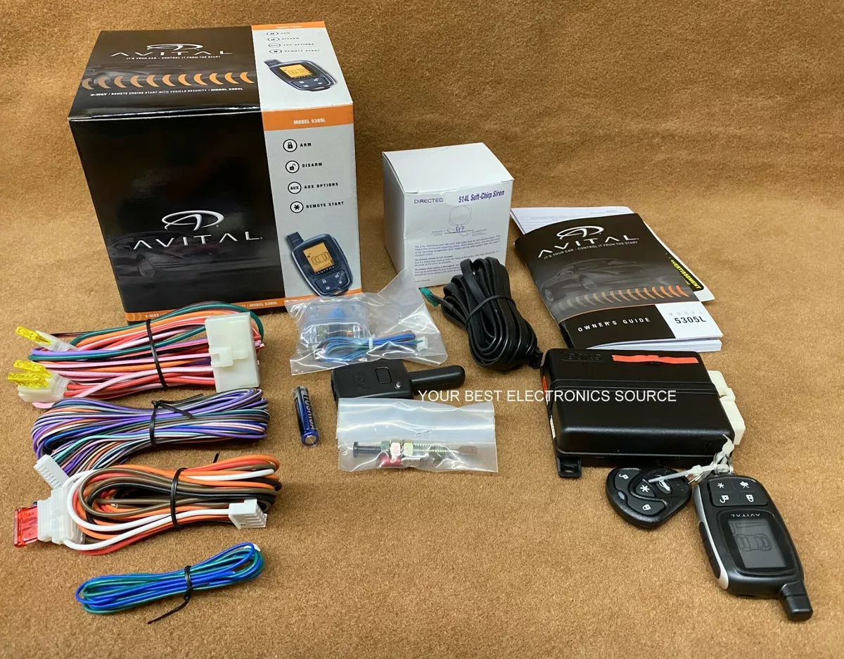 NEW Avital 5305L 2 Way Paging Remote Start Keyless Entry Vehicle