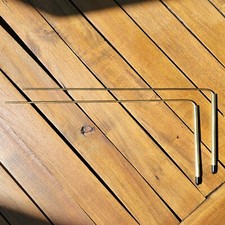 Baguette de Sourcier Laiton 34x12x3 poignée Hartmann Radiesthésie Energiticienne