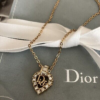 Christian Dior Vintage Wrapped Heart Pendant Necklace - Gold-Plated Pendant  Necklace, Necklaces - CHR397325 | The RealReal