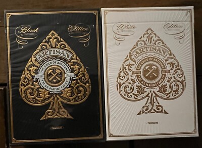 Theory 11 Artisan Playing Cards-Black and White Edition-Collectible-Sealed~New