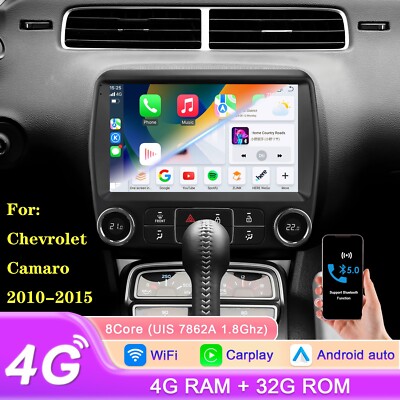Android 14 CarPlay For Chevrolet Camaro 2010-15 Car Stereo Radio GPS 32GB 8Core 
