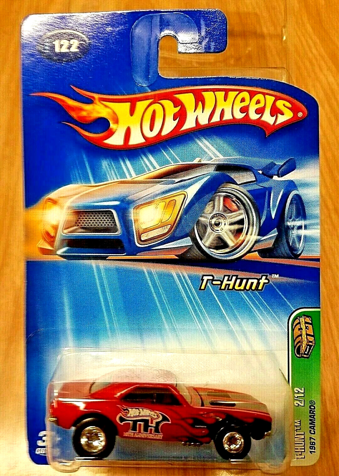 HOT WHEELS 2005 '67 CAMARO TREASURE HUNT Chrome wheels, Rubber Tires MIP