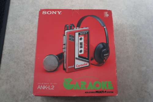 BOXED SONY ANK-L2 CARAOKE CASSETTE PLAYER WALKMAN - Afbeelding 1 van 10