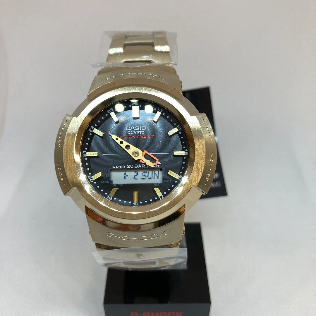 CASIO G-SHOCK AWM-500GD-9AJF Tough Solar Gold Mens Watch Used
