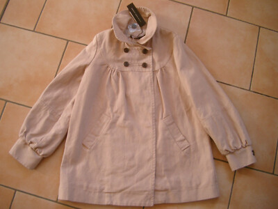 (J73) Little Marc Jacobs girls jacket dusky pink cape coat with pockets size 152