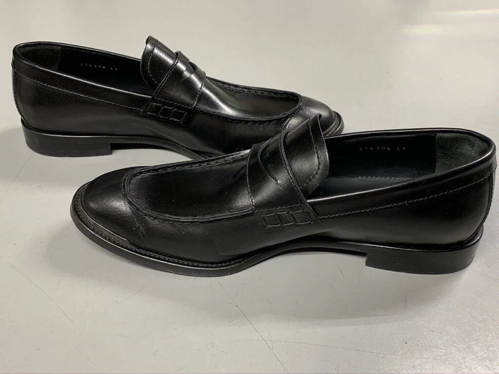 Mocassini slip on Alexander McQueen in pelle nera EU 41 US 8 9