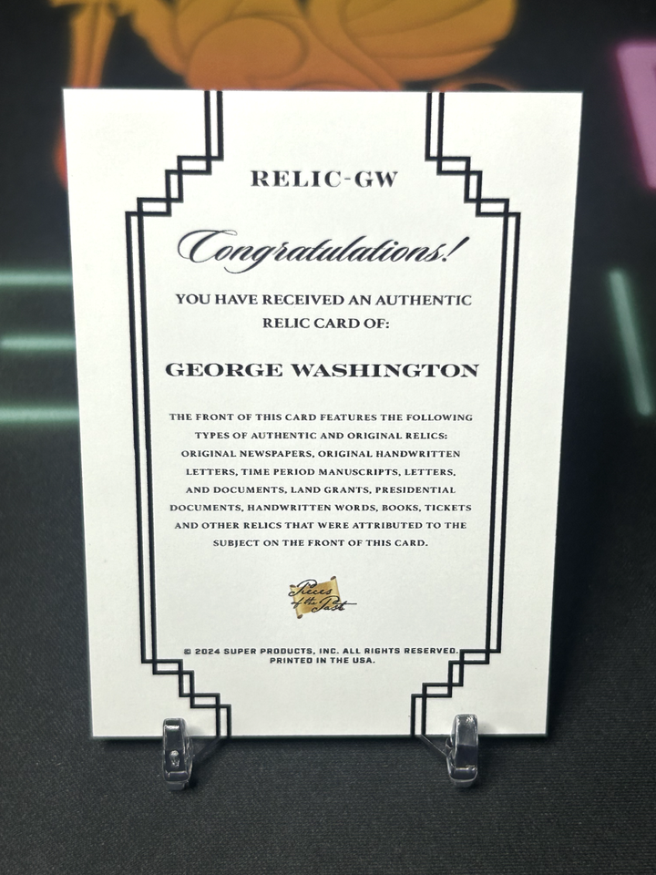 How to value a 1/1 Pieces of the Past Handwriting relic of Washington, Lincoln, and Jefferson How to value a 1/1 Pieces of the Past Handwriting relic of Washington, Lincoln, and Jefferson