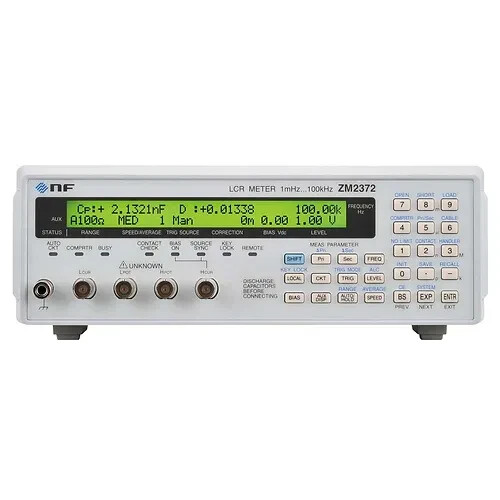 NF Corp ZM2372 LCR Meter 1 mHz - 100 kHz 0.08% Accuracy 2ms