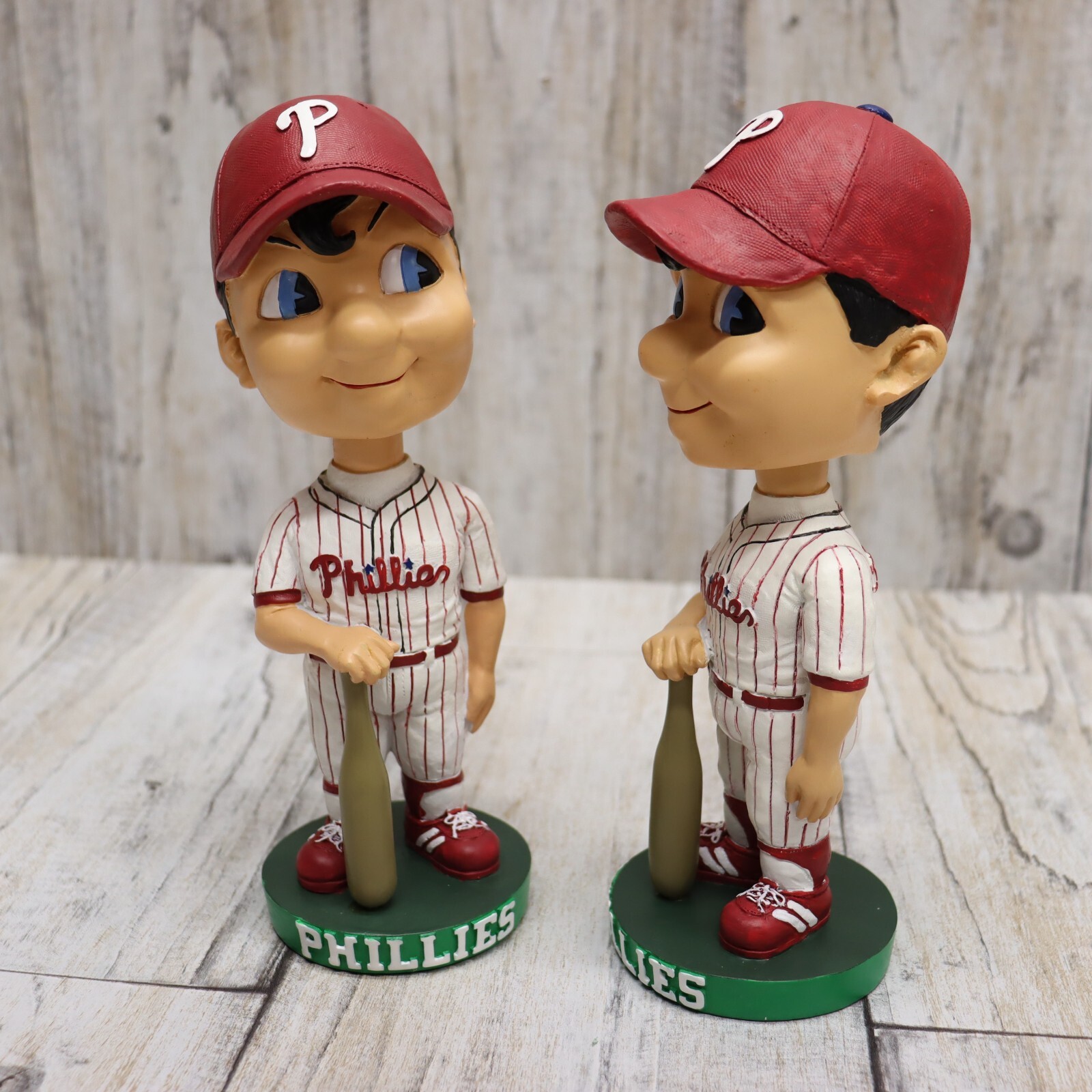 2 Pc Vintage 2003 Philadelphia Phillies Bobblehead MLB Baseball