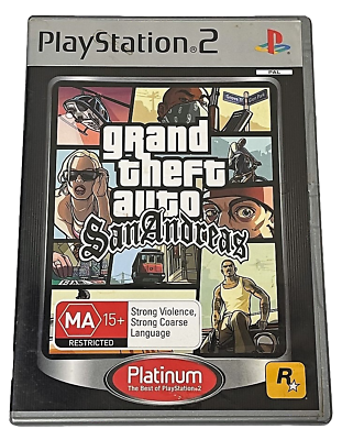 PS2 Grand Theft Auto San Andreas ( with manual ) for Sale in