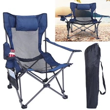 Folding  Camping Chairs for Adults,Chair Supports 330lbs  Load Chair Outsides