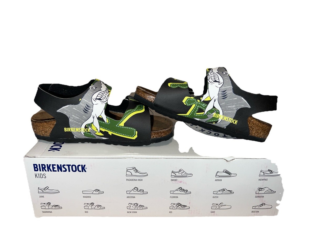 Birkenstock Milano 3 Strap Sandal Shark Attack Black Kids 8/EU 26 NWB Narrow Fit Milano | Kids | EVA | Black – Birkenstock Midtown main image 3