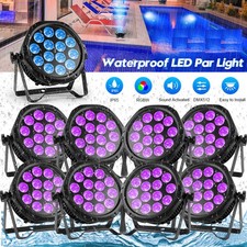10x IP65 Waterproof LED Par Light 14x15W RGBW DMX Outdoor Stage Lighting DJ Bar