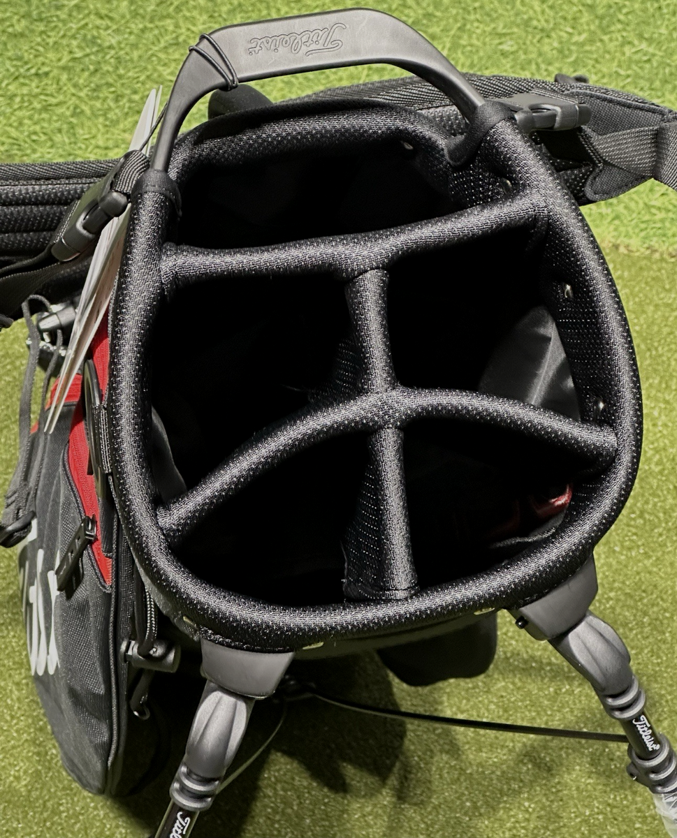 Titleist Players 5 Stand Carry Golf Bag TB23SX8 Black/Black/Red