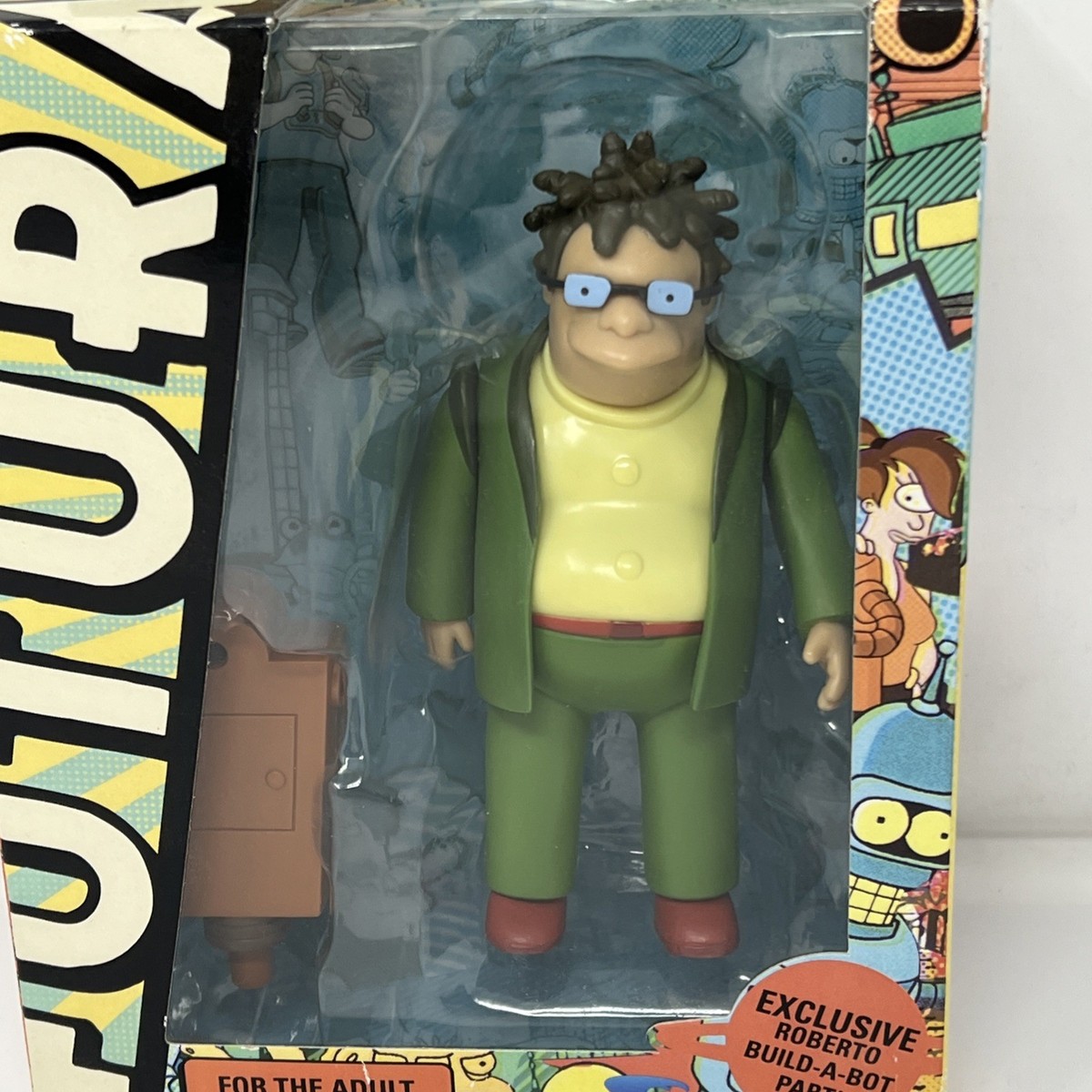 Kartoon ベッカム　ブロンズ像　美品 Futurama Toynami Hermes Conrad Figure w/ Roberto Build-A-Bot Part
