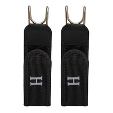 2PCS-Tactical Metal Hook Elastic Belt Buckle Less Invisible Waist Belt Closure-U
