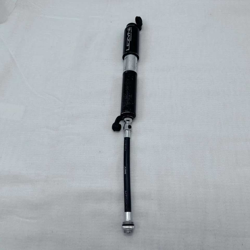 Lezyne ABS Pressure Drive Mini Frame Pump Small: Black/Polished Silver Road Bike - Image 3 of 4