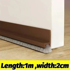 5 Meter Self adhesive Draught Excluder Brush Strip Door Window Seal Tapes ****