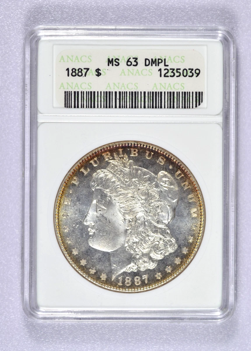 MS 63 Graded 1887 Year Morgan US Dollars (1878-1921) for sale | eBay