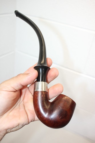 Pipa para fumar tabaco Wellington Jumbo FRENCH Briar Estate vástago doblado ¡guc! RARO! - Imagen 20 de 23