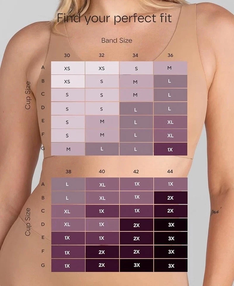 Honey Love Liftwear Silhouette Bra Padded Wireless Comfort Sand Nude Sz 2X EUC - Image 4 of 4