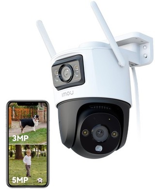 Imou 2in1 4K Outdoor Überwachungskamera DualLens, Überwachungskamera Wireless WiFi Outd...