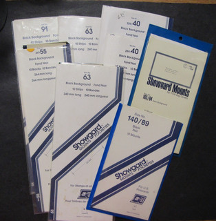 Showgard strip mounts assorted size open lot of 7v
