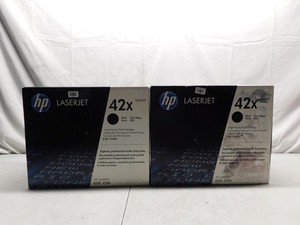 Lot of 2 New HP 42x Black Toner Cartridges #28 (LVRC-47669,68)