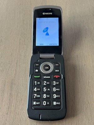 Kyocera Kona S2150 Black CDMA Flip Phone Tested Works