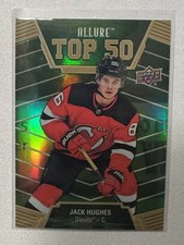2019-20 Jack Hughes Top 50 Green Upper Deck Allure[20/50][RC][Devils][#T50-37]
