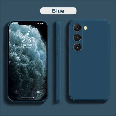 Luxury Liquid Silicone Case For Samsung Galaxy S25 S24 S23 FE S22 Plus A72 Cover