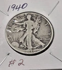 1940 Liberty Walking Half Dollar AG About Good 90% Silver #2