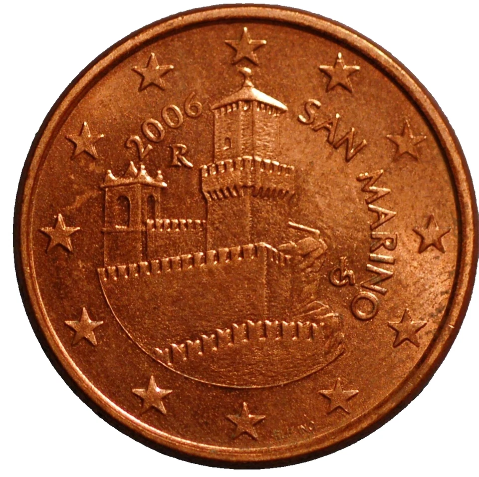 San Marino 5 Euro Cent 1st type 2006 KM#442 - Image 2 of 2