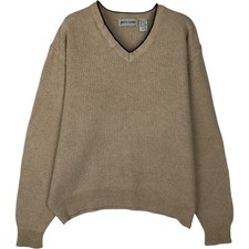 Used Pierre Cardin V-neck cotton knit sweater men's size L equivalent