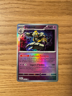 Pokemon Karte   Dusknoir   Prismatic Evolutions 037/131   Masterball   IT   MINT