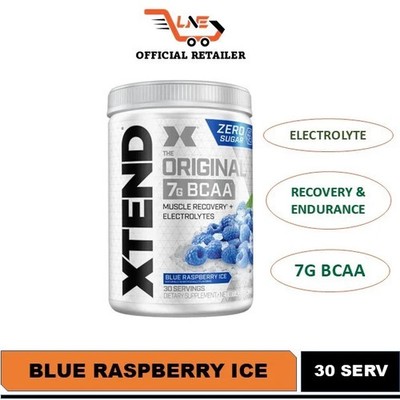 Scivation XTEND Original BCAA Powder - 50 Servings - Blue Raspberry Ice