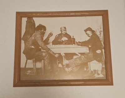 Miners Playing Cards Framed Art Print