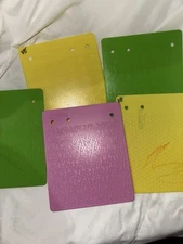 Fiskars Texture Embossing Plates Assortment 5 Plates(Double Sided Plates)