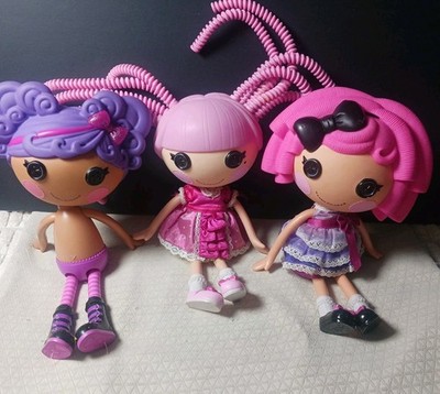 Purple Lalaloopsy Doll Strom E. Sky, Crumbs Sugar Cookie Pink & Silly Hair Jewel