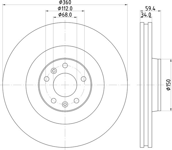 2x Mintex Discs Front fits VW Phaeton 6.0 W12 4motion 3.2 V6 Audi A8 4.2 quattro - Image 4